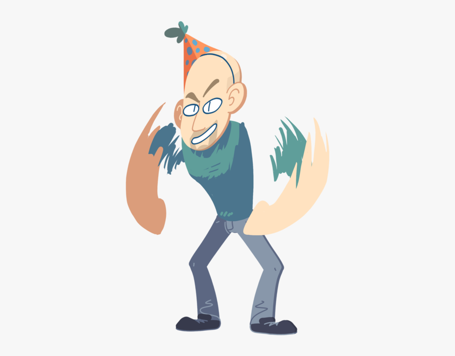 Doughnut Clipart Dad - Cartoon, Transparent Clipart