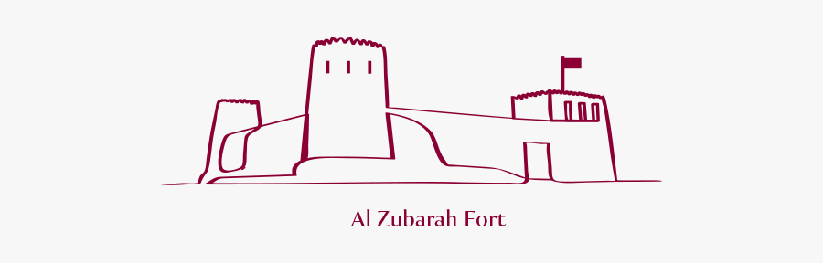 Qatar Tourism Authority Stickers Messages Sticker-2 - Al Zubara Fort Clipart, Transparent Clipart