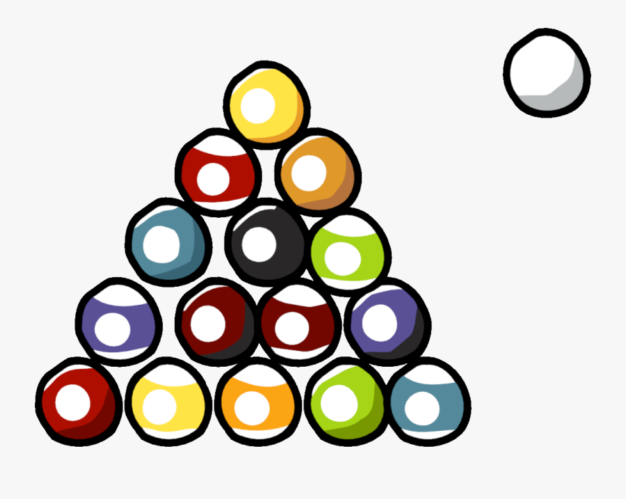 Pool Balls - Scribblenauts Ball, Transparent Clipart