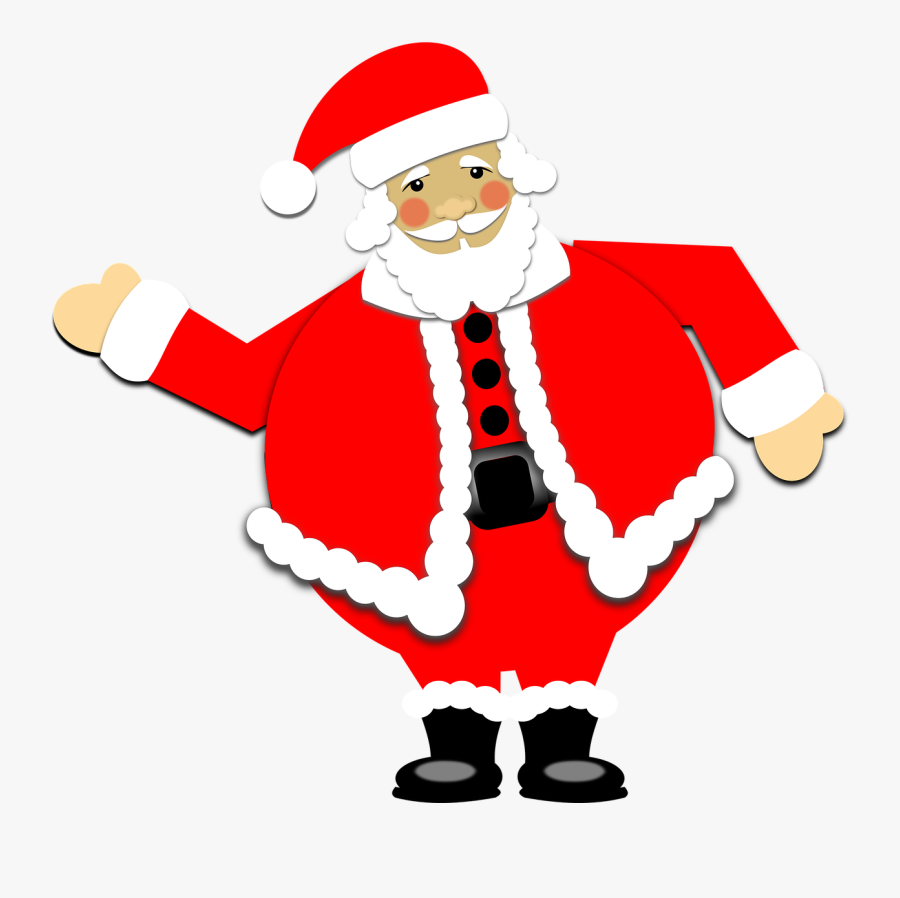 Picture Of Cartoon Santa 12, Buy Clip Art - Christmas Day, Transparent Clipart