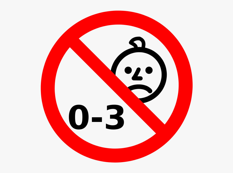 Not Suitable For Children With Age 0-3 - Not Suitable For Under 3 Logo, Transparent Clipart