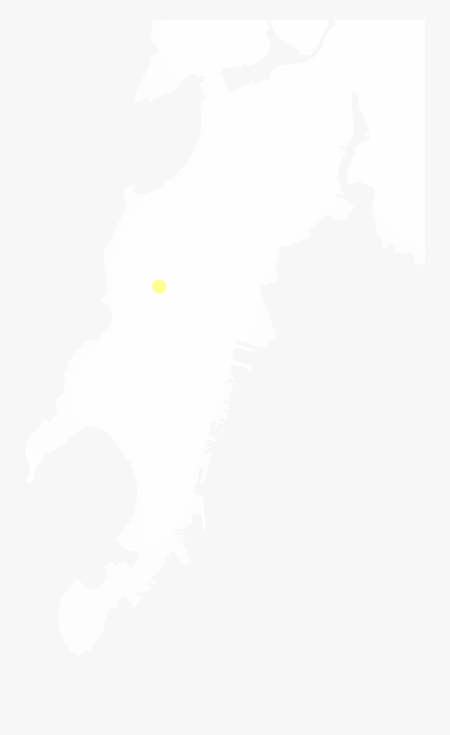 Black And White Mumbai Map Outline, Transparent Clipart