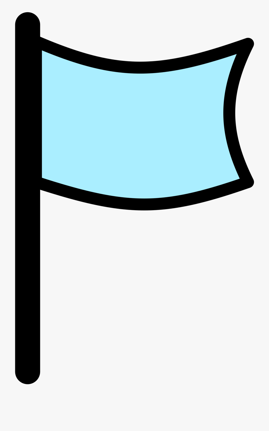 Wave Flag Clipart Black And White - Transparent Green Flag Png, Transparent Clipart