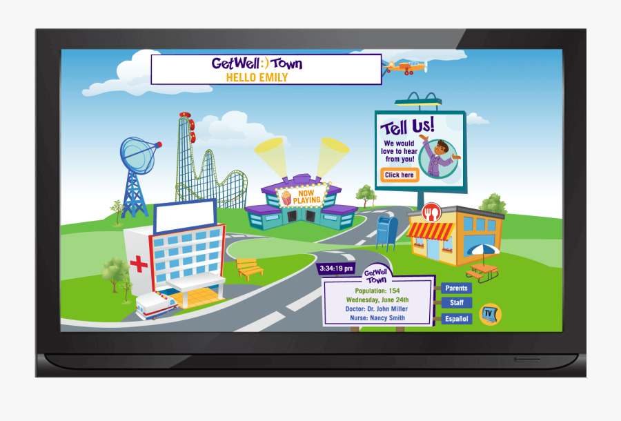 Getwell Town, Transparent Clipart