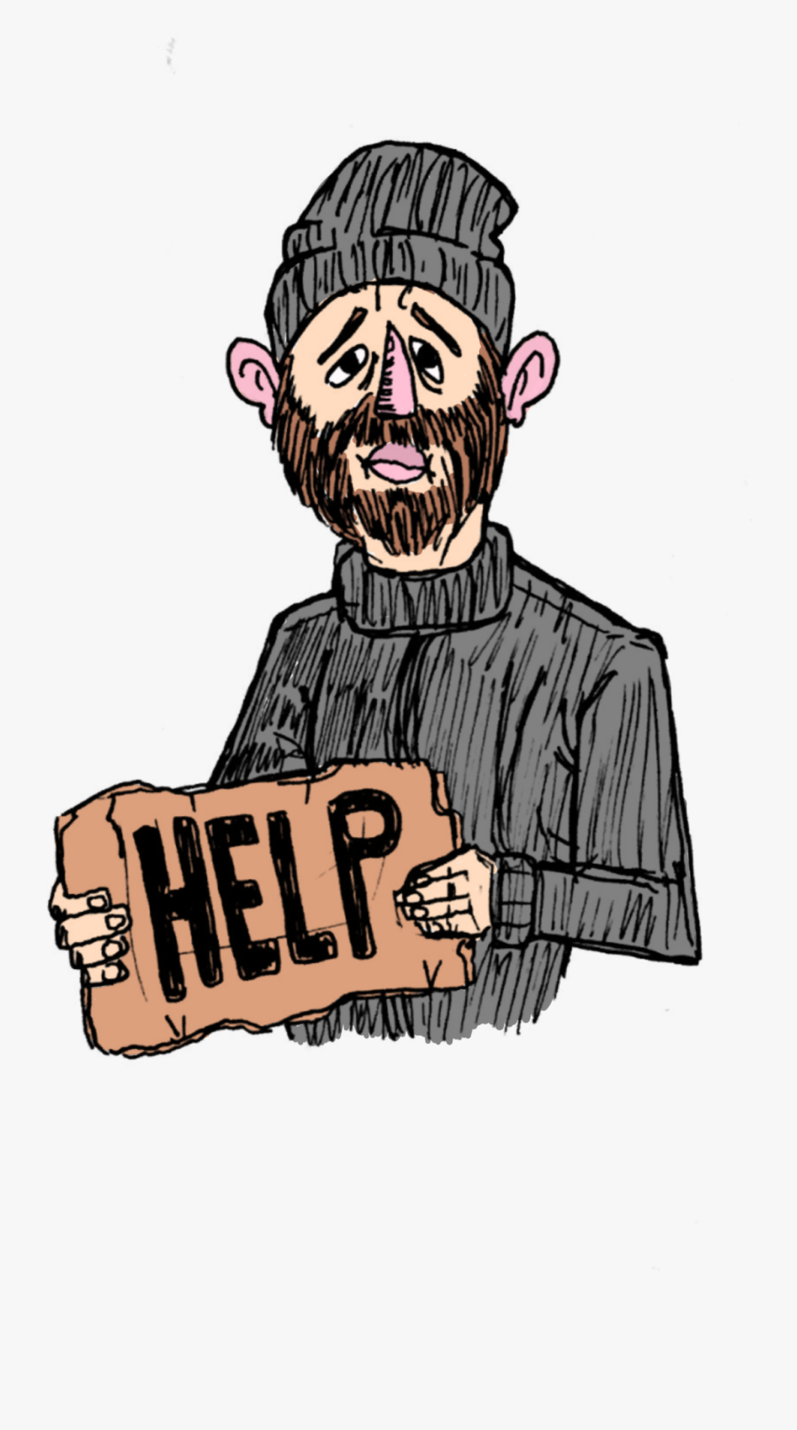 The Homeless Need Our Help"
 Class="img Responsive - Illustration, Transparent Clipart