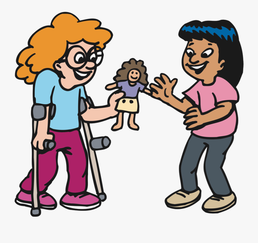 Helping Disabled Person Clipart - Helpful Clipart, Transparent Clipart