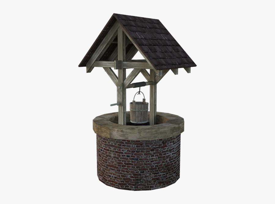 Water-well - Poço De Agua Com Balde, Transparent Clipart