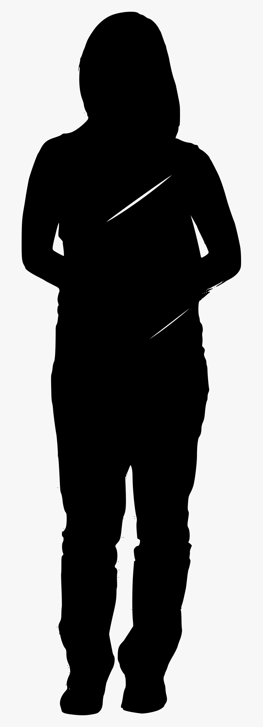 Student Silhouette Png - Girl Student Silhouette Png, Transparent Clipart