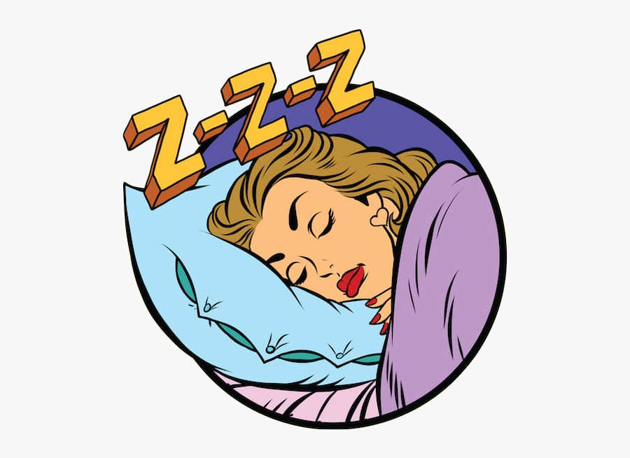 Pop Art Sleeping Girl, Transparent Clipart