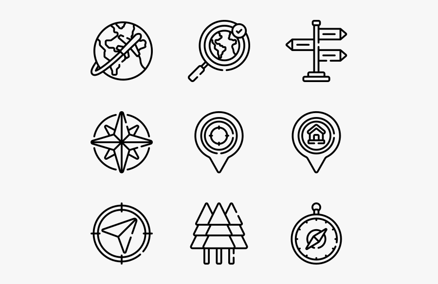 Geography - Iconos Png Family, Transparent Clipart