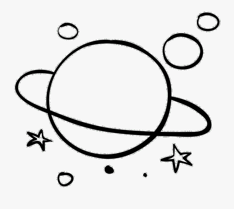 #planet #planets #galaxy #space #background #overlay - Aesthetic Line Art Transparent, Transparent Clipart