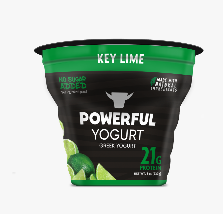 Key Lime Greek Yogurt - Powerful Yogurt, Transparent Clipart