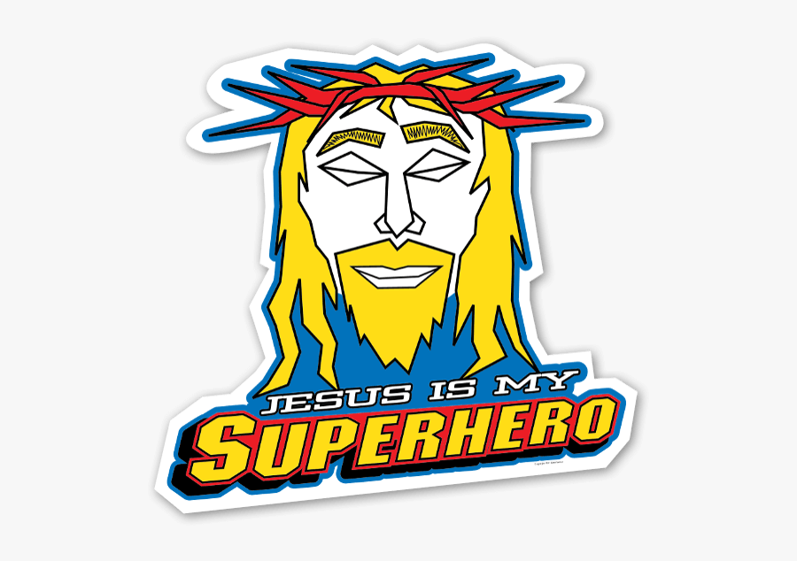Superhero Sticker, Transparent Clipart
