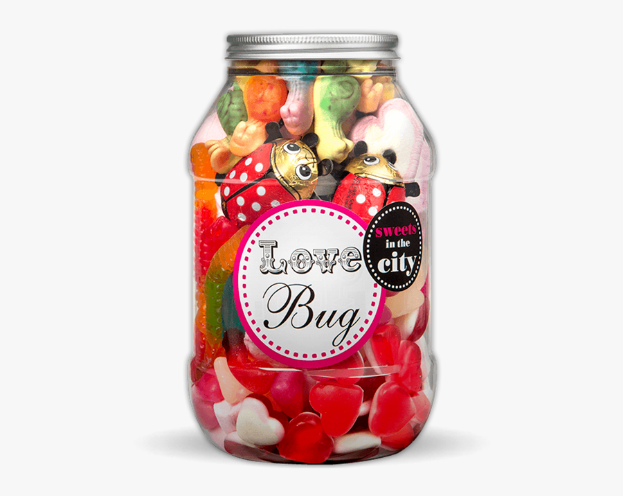 Jar With Candies And Love, Transparent Clipart