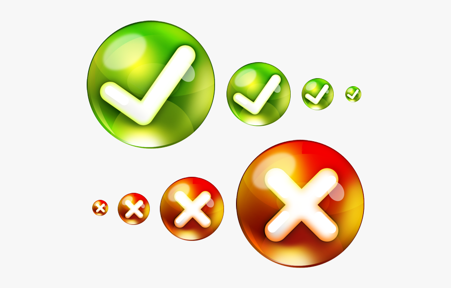 True Or False Clipart - True And False Icons, Transparent Clipart