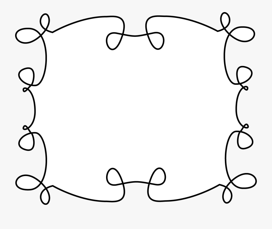 Very Curly Wide Frame - Anti Bullying Awareness Pledge, Transparent Clipart
