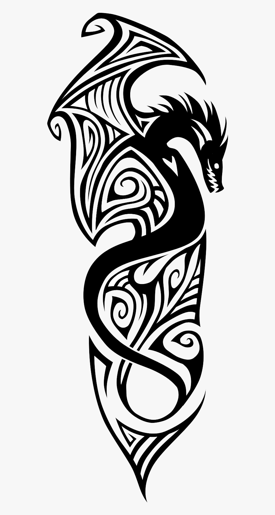 Tattoo Sleeve Polynesia Finger File Moustache Arm Clipart - Picsart Maa Tattoo Png, Transparent Clipart