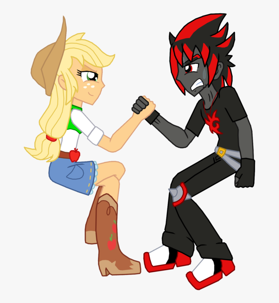 Clip Art Black And White Library Arm Wrestle Clipart - Equestria Girls Shadow The Hedgehog, Transparent Clipart