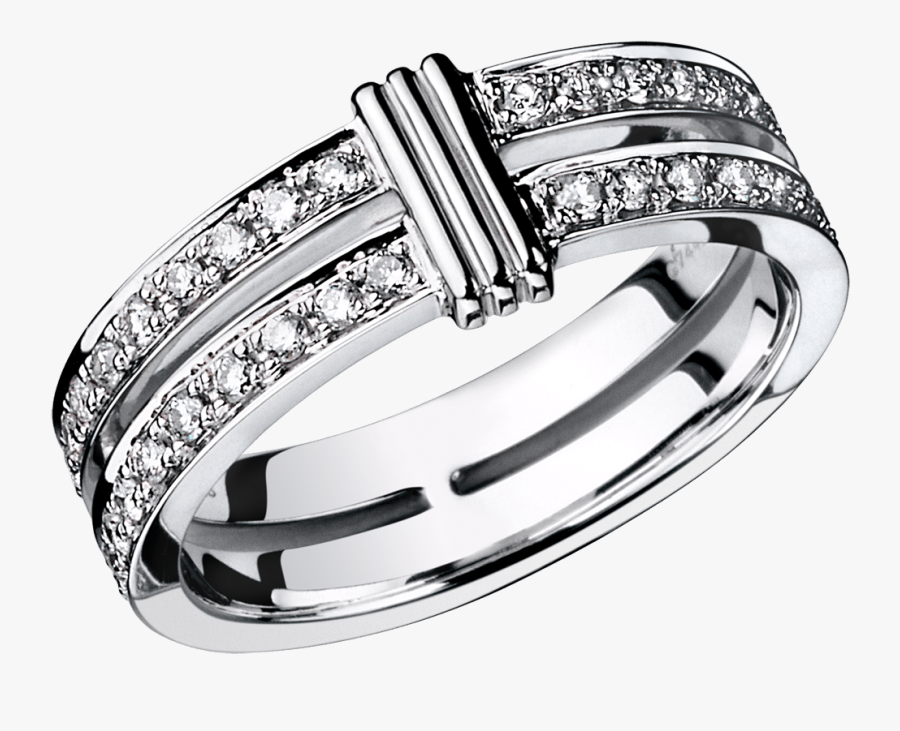 Wedding Band Subtile Eternité, White Gold, Link In - Alliance Mauboussin, Transparent Clipart