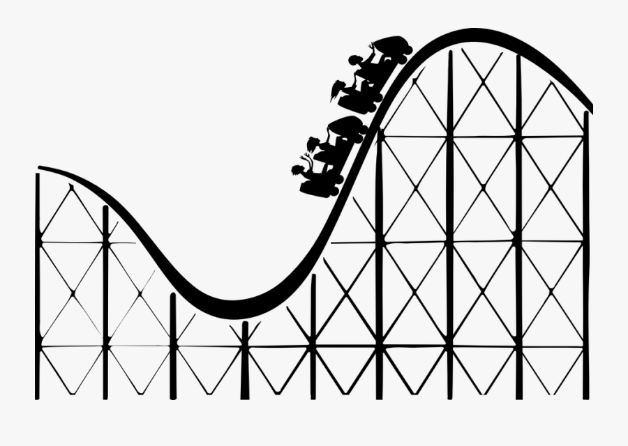 Roller-coaster - Roller Coaster Up And Down, Transparent Clipart