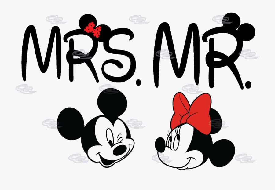 Mr Y Mrs Disney, Transparent Clipart