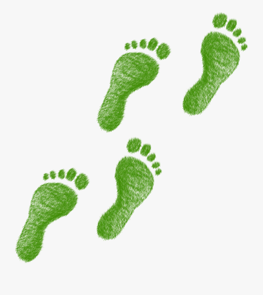 Green Foot Prints - Green Footprints Png, Transparent Clipart