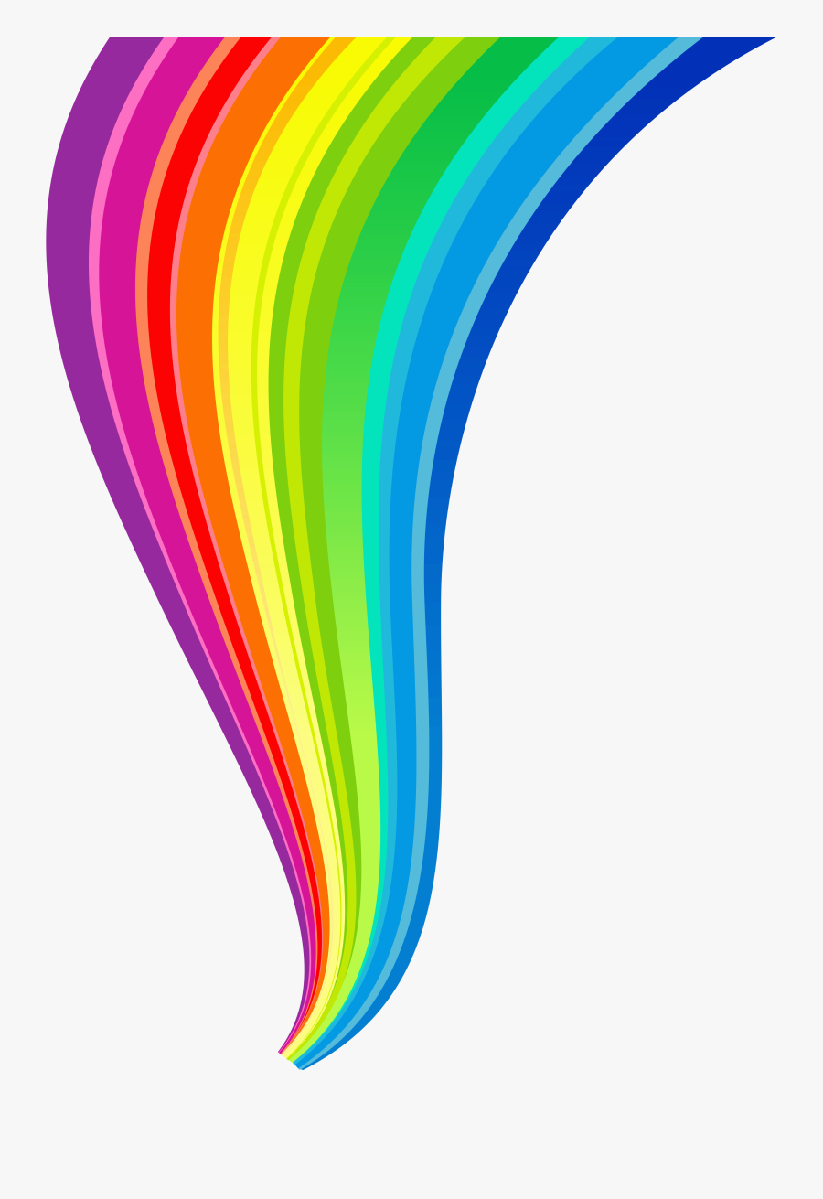 Rainbow Line Clip Art Cliparts - Clipart Rainbow, Transparent Clipart