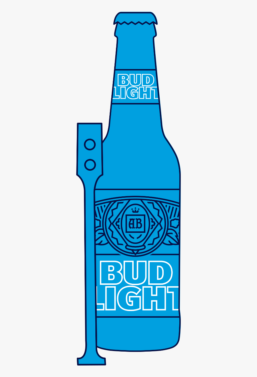Bud Light Line Art, Transparent Clipart