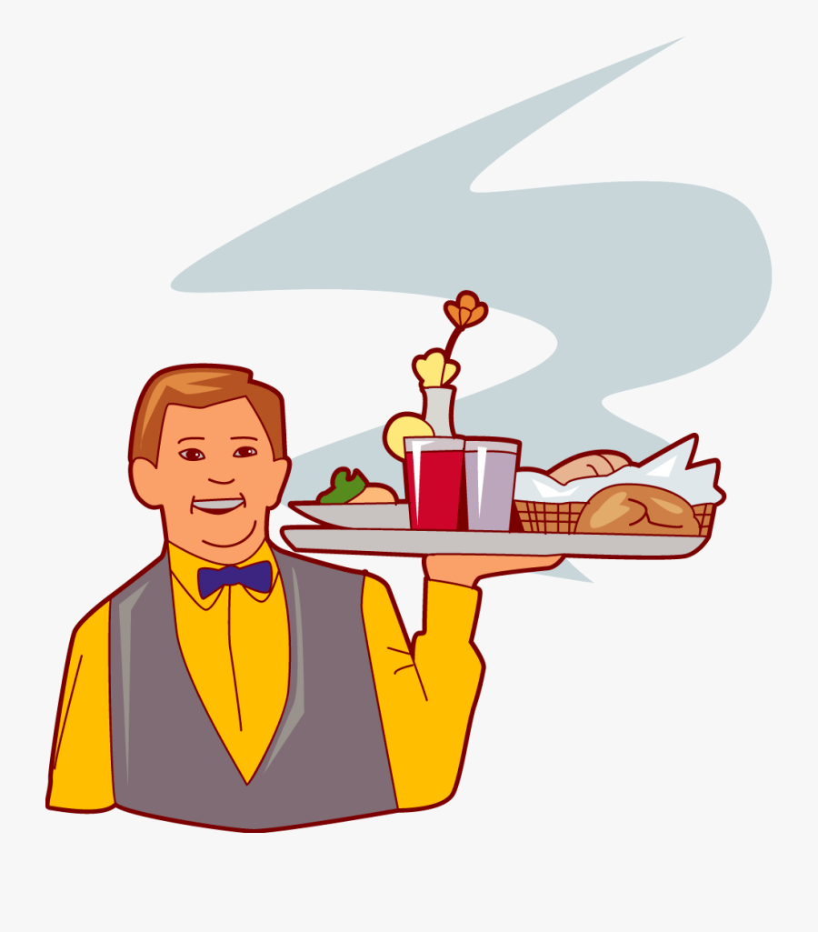 Esl Hotel Vocabulary - Hotel Waiter Clipart Png, Transparent Clipart