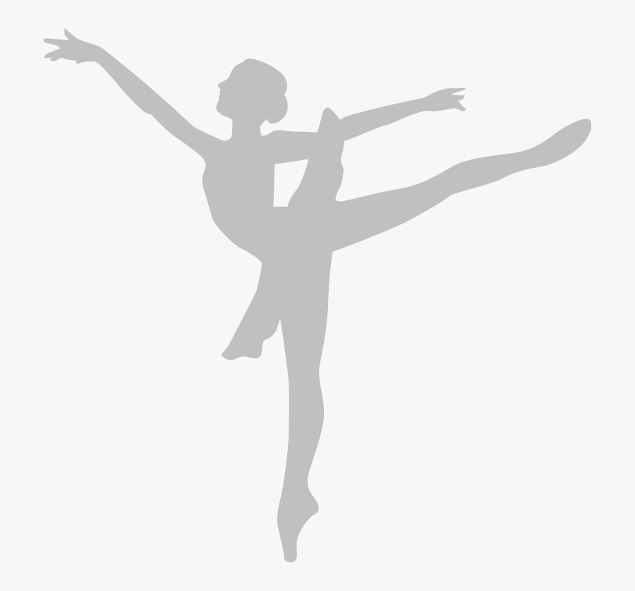 Ballet Dancer Arabesque Silhouette - Ballet Dancer, Transparent Clipart