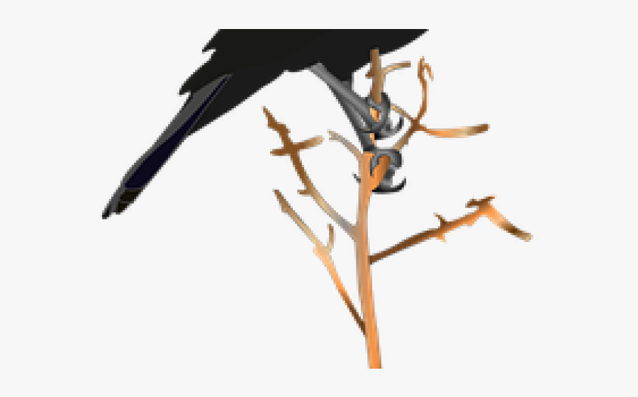 Blackbird Clipart Transparent - Twig, Transparent Clipart