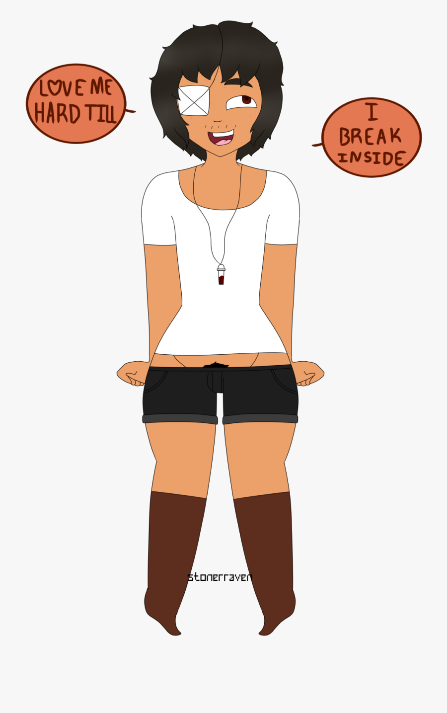 Draws Pineapple Soda My Ocs Blackbird The Shine In - Cartoon, Transparent Clipart