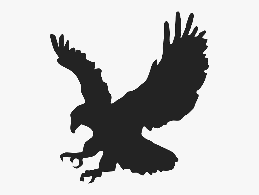 Blackbird Clipart Transparent - Black And White Eagle Clipart, Transparent Clipart