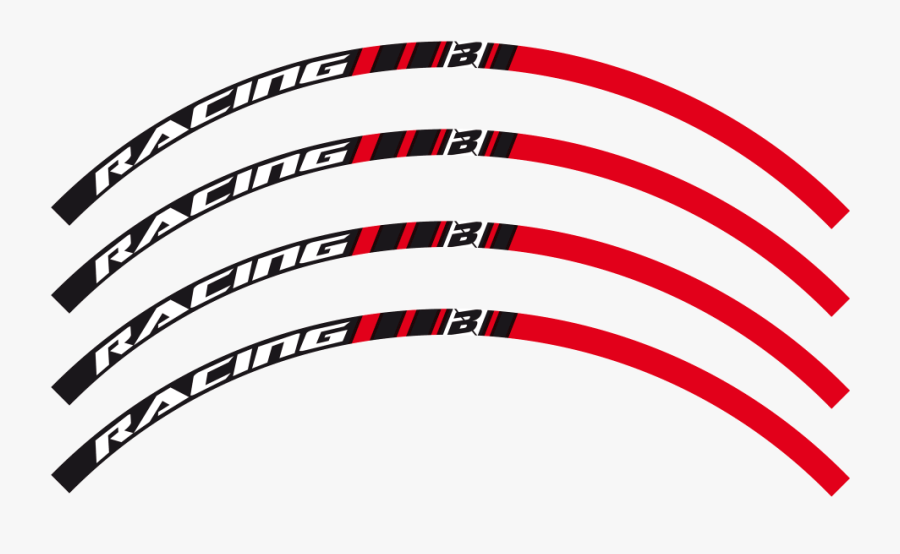 Blackbird Racing Rim Stickers Red Clipart , Png Download - Png Rim Stickers, Transparent Clipart