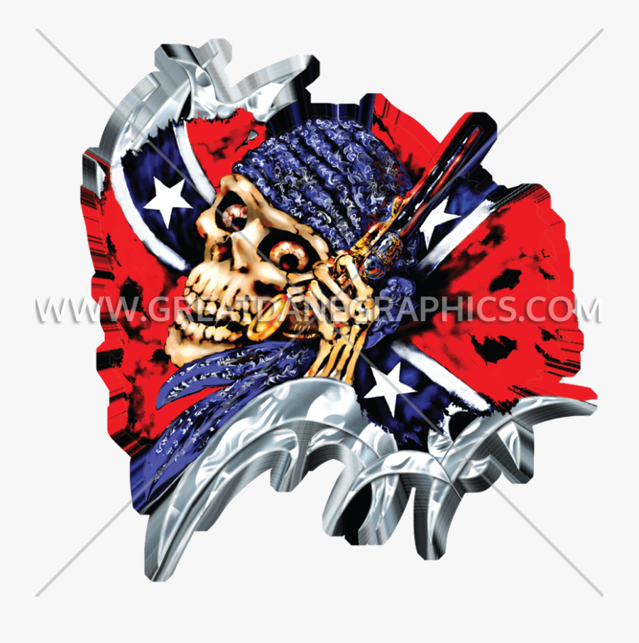 Clipart Skull Flag - Illustration, Transparent Clipart