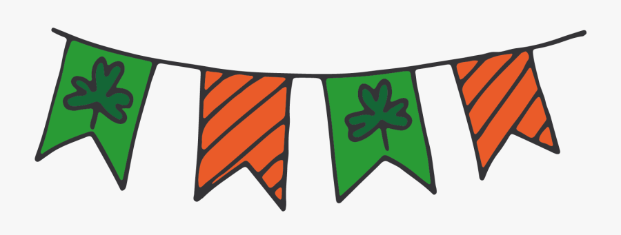 Hanging Irish Flags - Emblem, Transparent Clipart