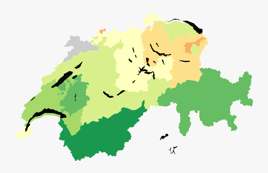 Federal Decree Concerning The Revision Of The Federal - Switzerland Map Flag .png, Transparent Clipart