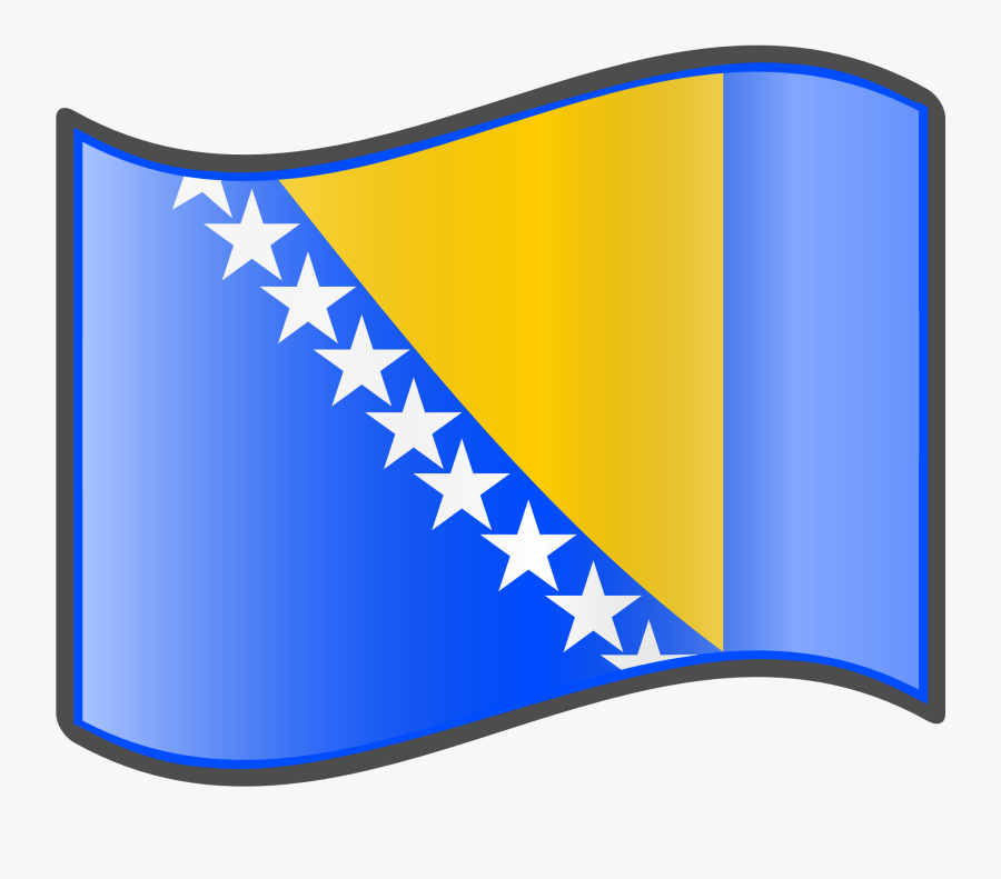 Transparent Clipart Flag - Bosnian Flag, Transparent Clipart