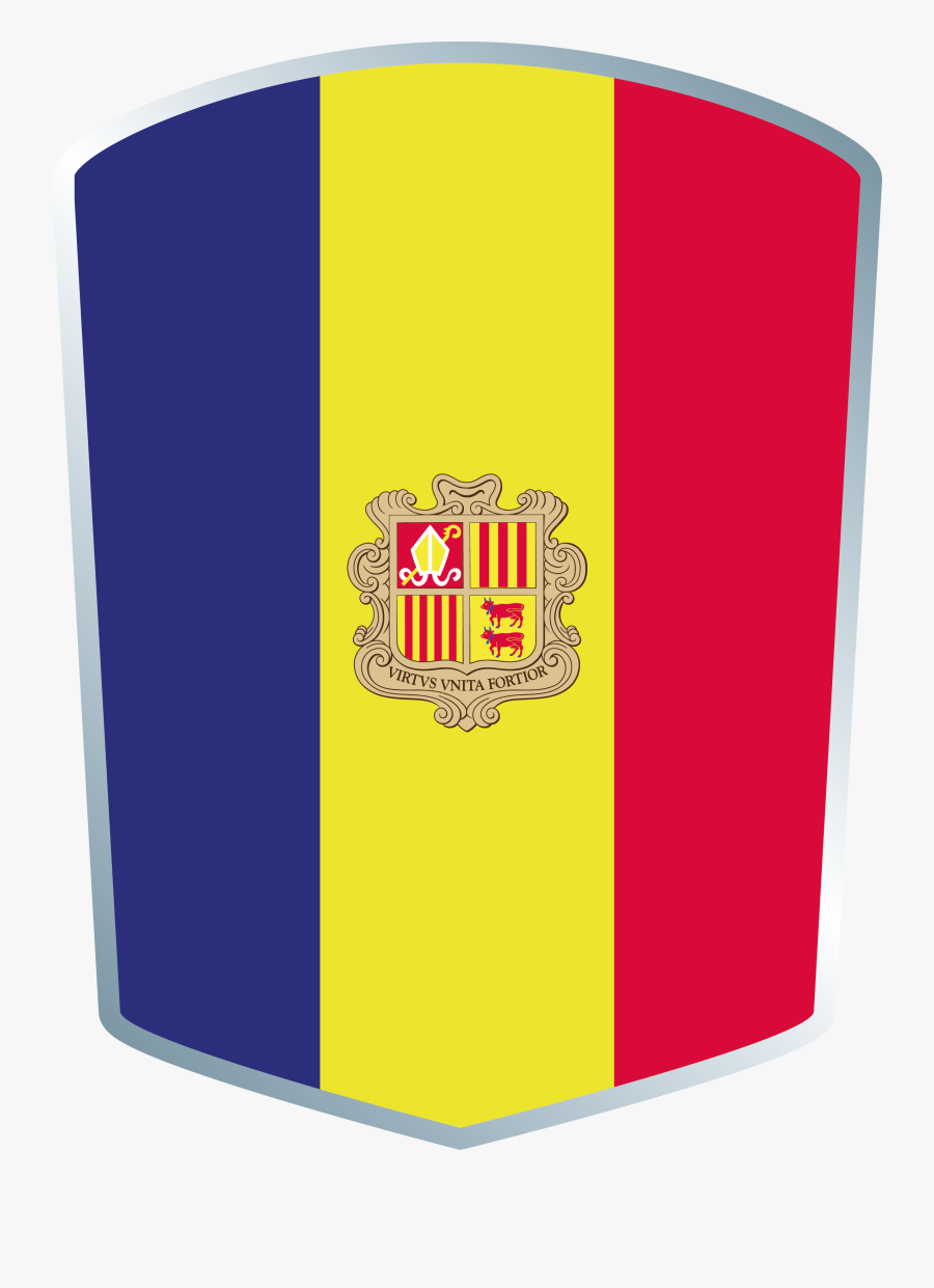 Andorra Flag, Transparent Clipart