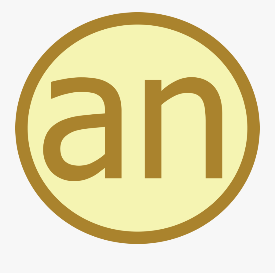 An Icon Showing The Article An - Indefinite Articles Icon, Transparent Clipart