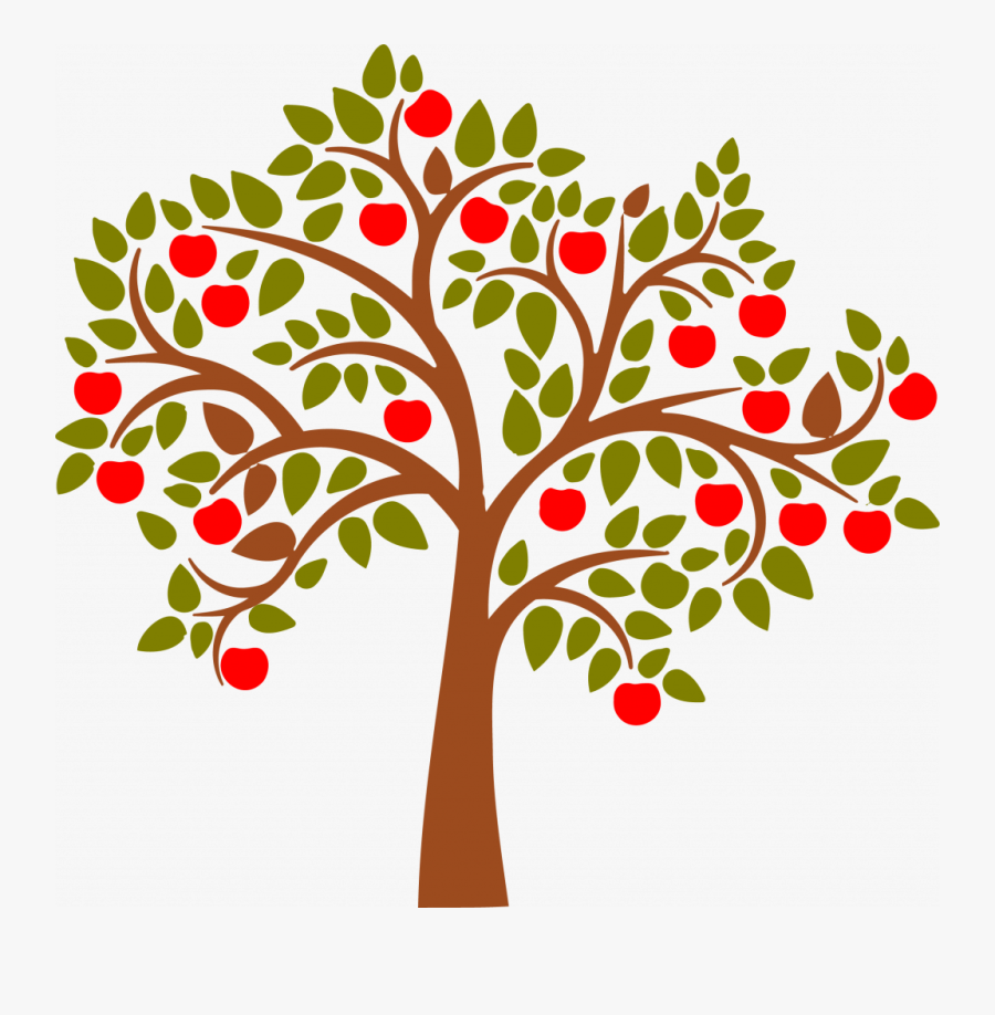 Tree Clipart For Printable To - Apple Tree Vector Png, Transparent Clipart