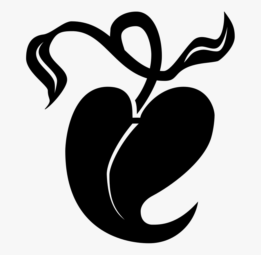 Heart,flower,leaf - Leaf Art Nouveau Png, Transparent Clipart