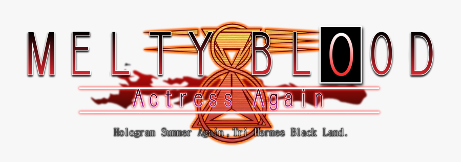 Melty Blood Actress Again Logo, Transparent Clipart