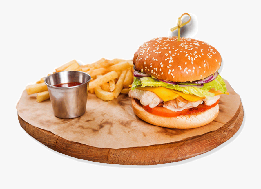 Transparent Clipart Hamburger And Fries - Burger Meal Transparent, Transparent Clipart