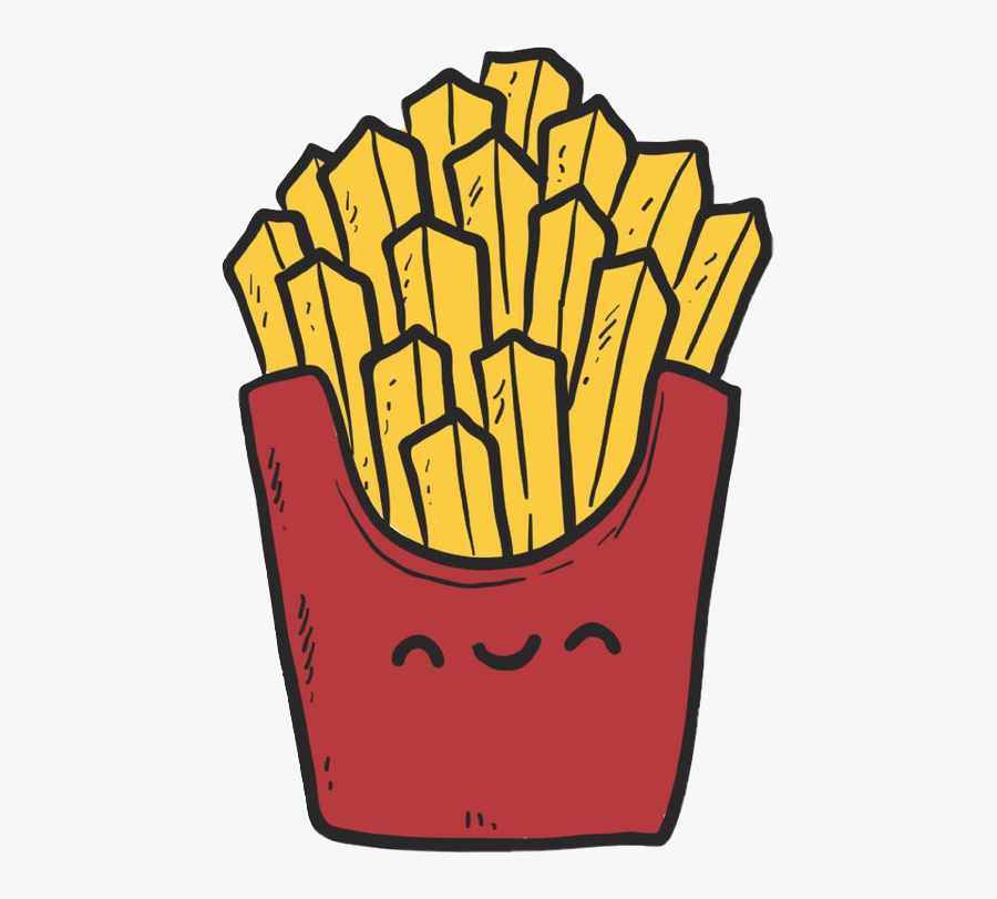 Free Stock Kawaii Clipart Fries - Dibujos De Papas Fritas, Transparent Clipart