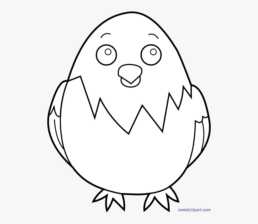 Baby Chicks Lineart - Baby Chicken Face Drawing, Transparent Clipart