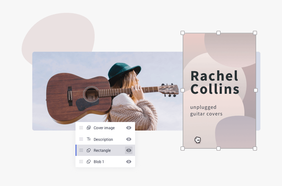 Drag & Drop Editor For Soundcloud Banners - Guitar Images With Cute Girl Walking, Transparent Clipart
