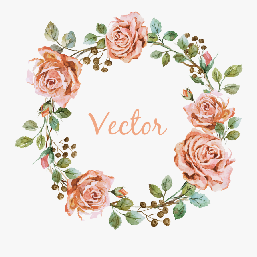 Pink Videography Photographer Photography Flower Wedding - Rose Circle Frame Png, Transparent Clipart