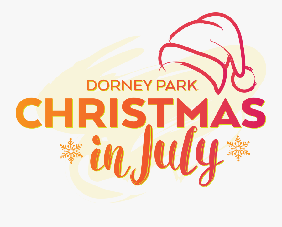 Dorney Park Christmas In July - Christmas In July Logo, Transparent Clipart