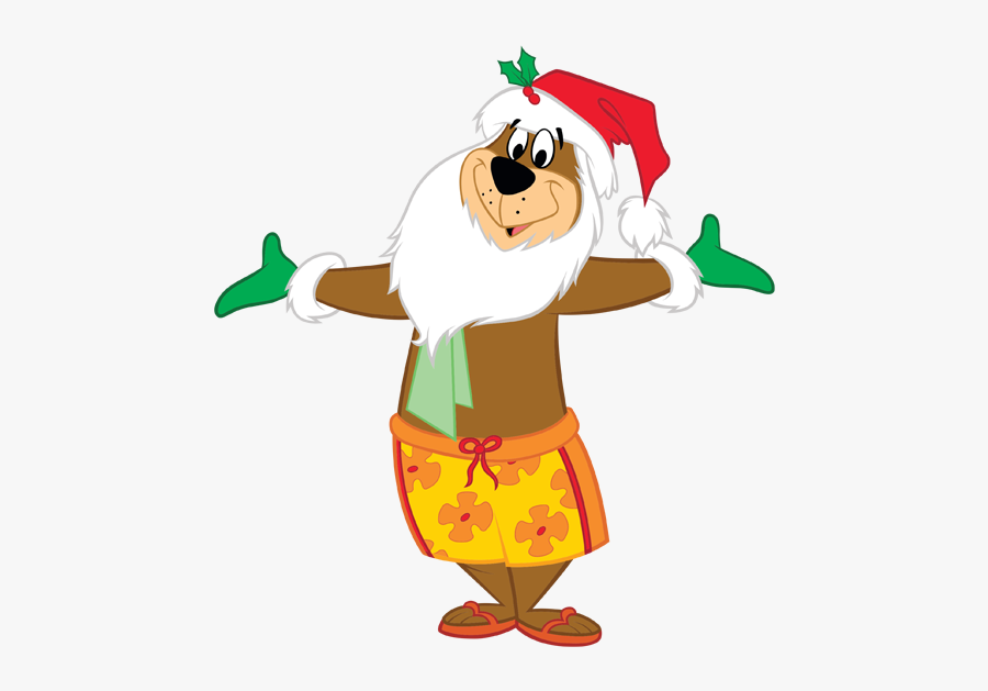Yogi And Friends Singing Christmas Carols - Cartoon, Transparent Clipart